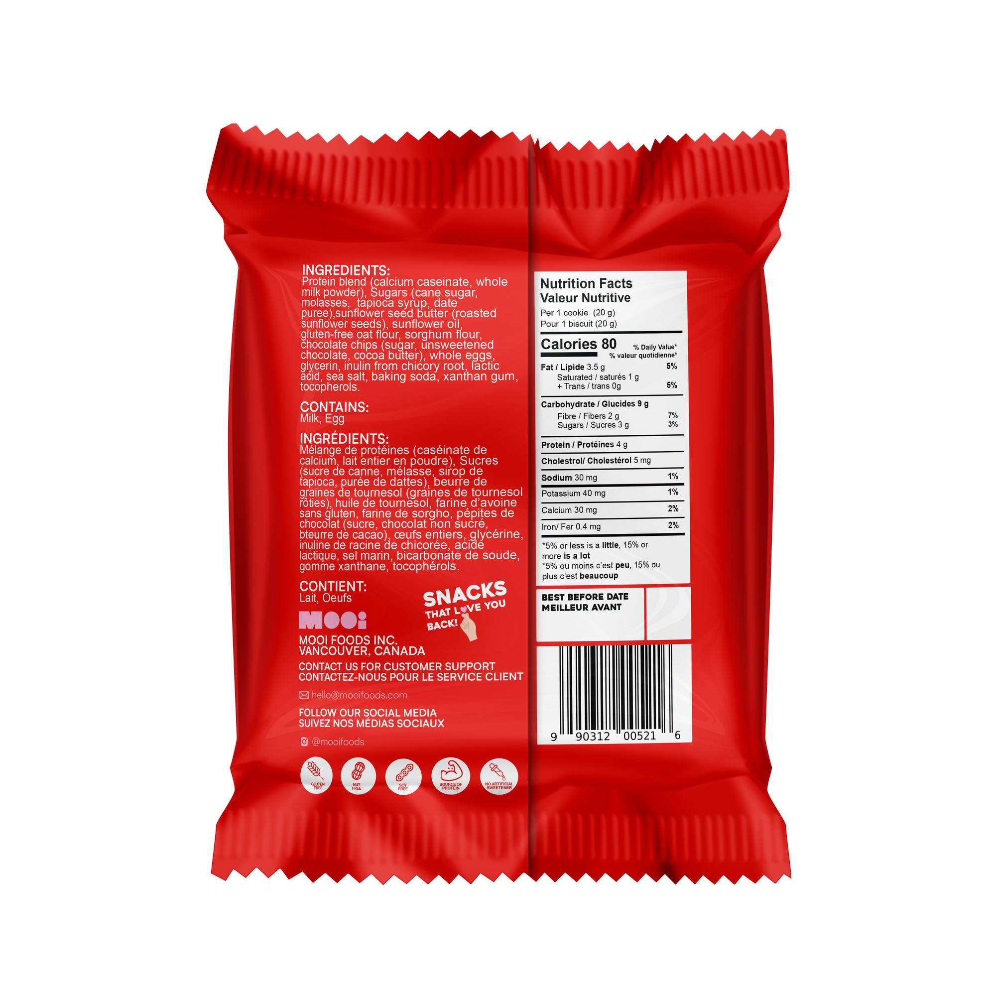 Chocolate Chip  Mini Protein Cookies - 20 Gram