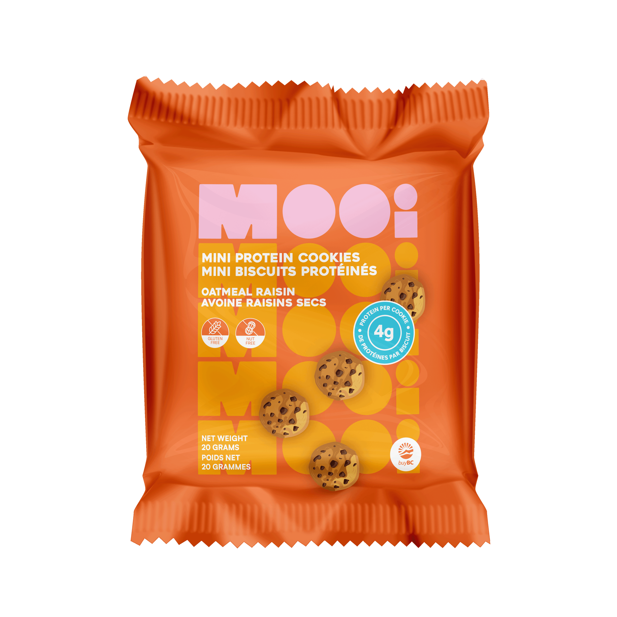 Oatmeal Raisin Mini Protein Cookies - 20 Gram