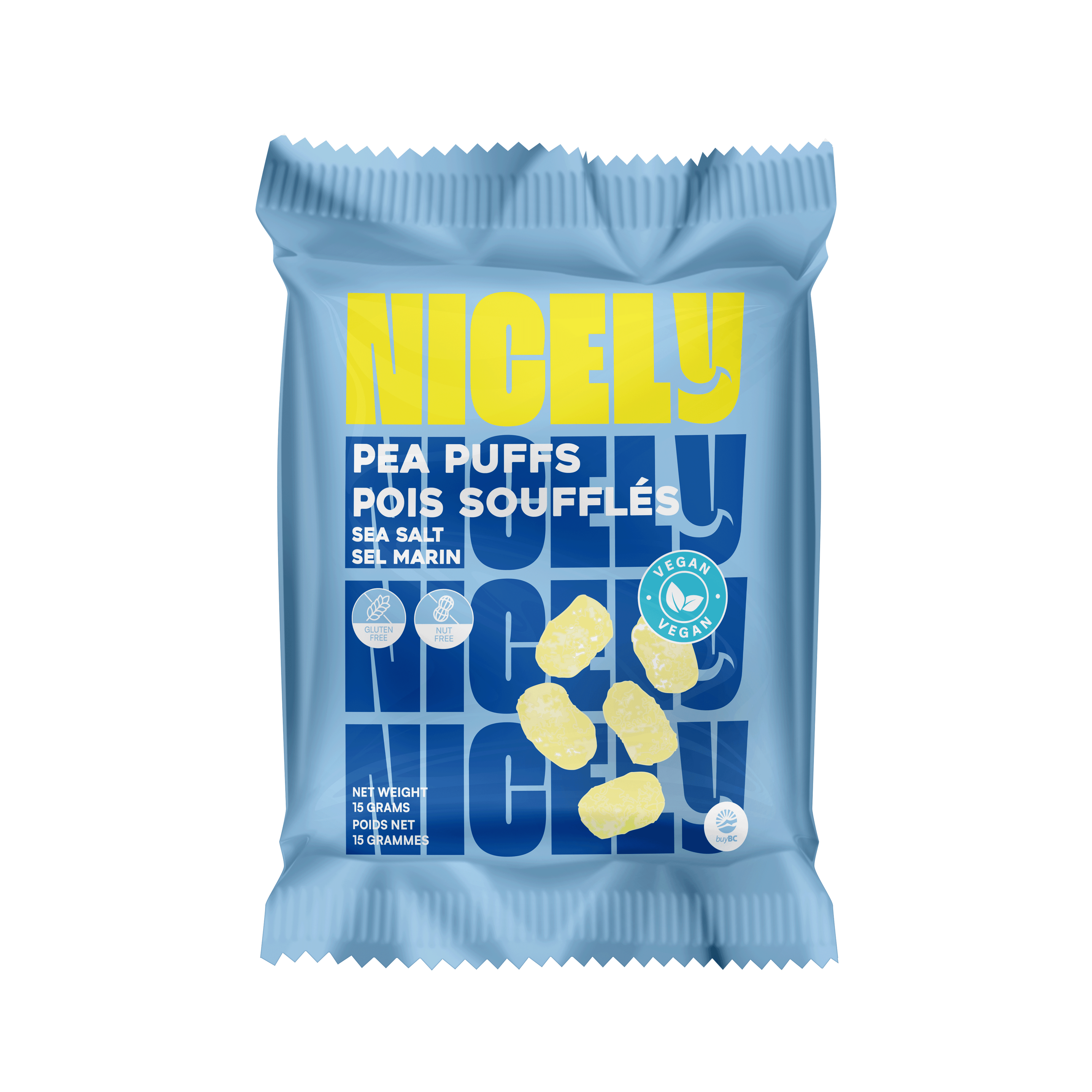 Sea Salt Protein & Fibre Vegan Pea Puffs - 15 Gram